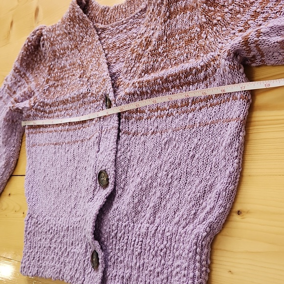 J Crew Reversible Space-Dyed Cardigan Sweater in Dusty Mauve S - Picture 15 of 17